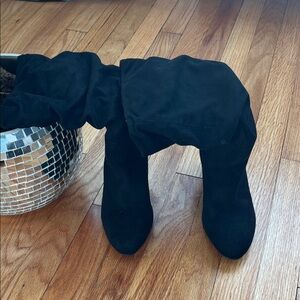 Dream Pairs Black Over the Knee Boots